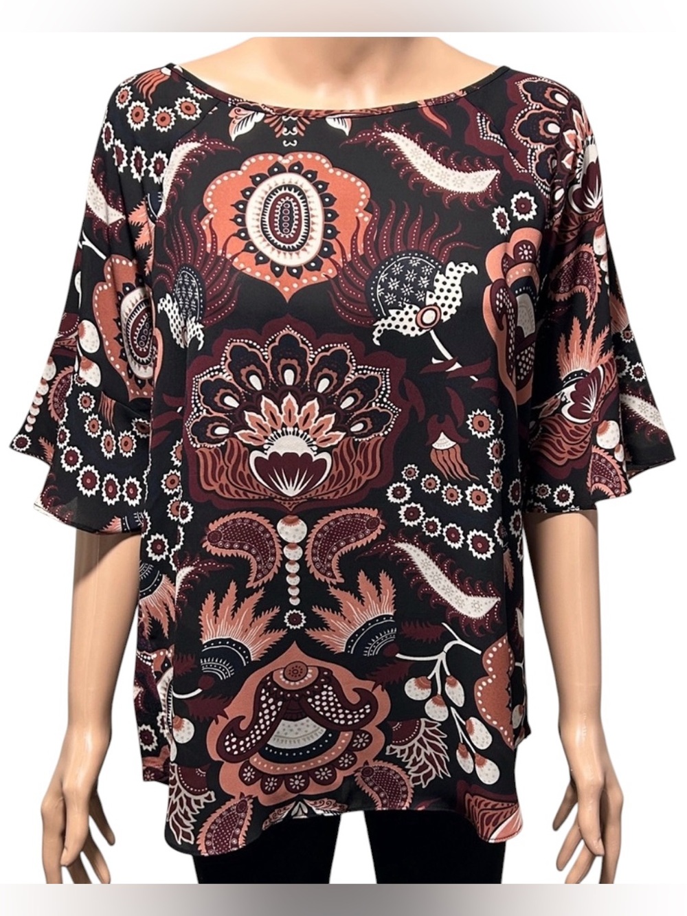 LOFT Multicolor Patterned Blouse